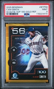 2025 Bowman Cromo Top 100 Cam Smith #BTP-56 Oro Rifrattore 20/50 - Foto 1 di 2