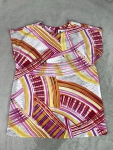 Maggie Sweet Damen Bluse klein mehrfarbig Kurzarm Geometrisch  - Bild 1 von 11