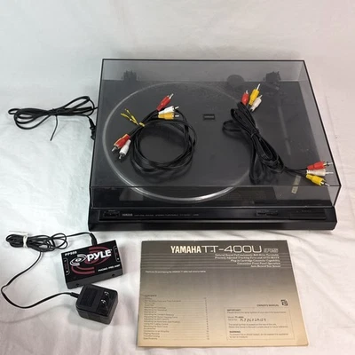 Toca-discos Yamaha Natural Sound TT-400U áudio estéreo acionamento por correia LEIA a descrição - Imagem 1 de 4