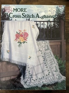 More Cross Stitch Afghans~American School of Needlework 3522~1989~Patterns~Cats - Picture 1 of 2