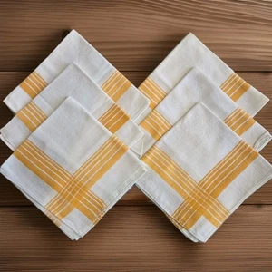6 tovaglioli vintage lino e cotone MCM cucina country freschi croccanti autunno primavera - Foto 1 di 10