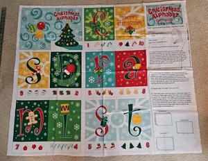 Weihnachten Alphabet weiches Buch Baumwollstoff Panel für Jo-ann Stoffe - Bild 1 von 6