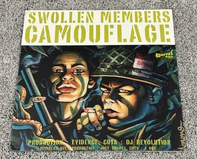 Swollen Members Camouflage / Members Only 12” Vinyl LP New Sealed Evidence Rap - Imagem 1 de 4
