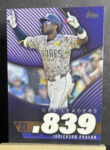 2025 Topps Series 2 Baseball OPS Leader OPS-21 JURICKSON PROFAR Padres - Bild 1 von 2