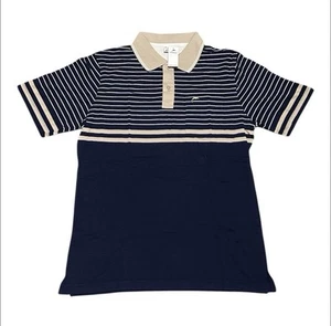 Gioberti Herren Poloshirt XXL Blau Hellbraun Streifen Tasche Regular Fit Golf Freizeit - Bild 1 von 4