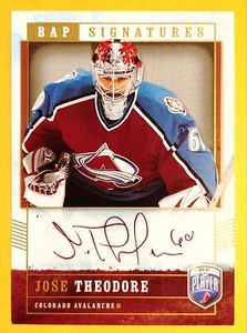 JOSE THEODORE 2006-07 BE A PLAYER AUTOGRAPH AUTO #TH COLORADO AVALANCHE NM-MT A2 - Picture 1 of 2