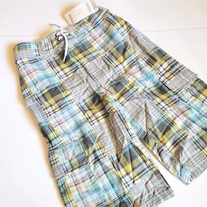 Gymboree Boys sz 8 Shorts Surf Rocks Patchwork Plaid Print NWT Boardshorts - Picture 1 of 3