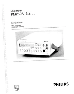Manuale di assistenza per Philips PM 2525 - Foto 1 di 1