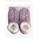 Joyspun Womens Knit Slipper Sock Booties Shoe Size 7-9.5 One Size Fits Most OSFM