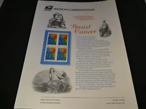 Scott's No. 546A "Breast Cancer" American Commemorative Stamp Panel - Picture 1 of 5
