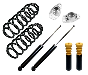 2 Serien Stoßdämpfer Gasdruck Federn Domlager Pufferset hinten für VW Touran 1T - Bild 1 von 9