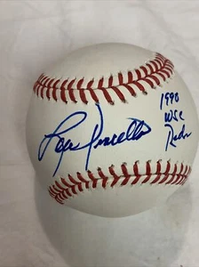 LOU PINiELLA FIRMADO AUTOGRAFIADO 1990 WSC Reds OMLB BÉISBOL Cincinnati Reds - Imagen 1 de 3
