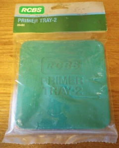 RCBS 09480 Primer Tray 2 Polymer Green Easy to Handle Square Shape - Picture 1 of 3