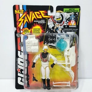 GI Joe Hasbro Sgt Savage Arctic Stormtrooper Action Figure Shooting Catapult NEW - Picture 1 of 5