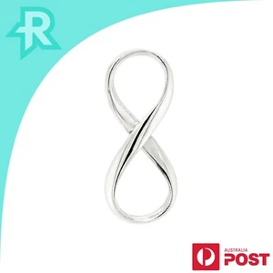 Infinity Symmetrical Sterling Silver 925 Pendant - Picture 1 of 6