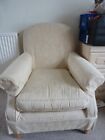 LAURA ASHLEY - Chair - &quot;CHAMBRIDGE in Melbury biscuit&quot; + arm caps + fabric -used