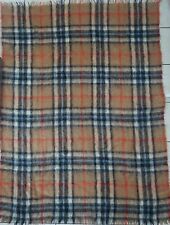 Vintage Royal Scot 100% MOHAIR Tbrow Wrapa Blanket By SAM TWEED & Co 68x53