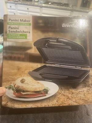 BRENTWOOD Panini & Sandwich Maker Baker Stainless Steel Nonstick - Image 1 of 4