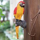 Resin Parrot Statue Wall Mounted DIY Tropical Macaws Wall