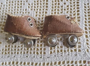 Vintage Leder Puppen Rollschuhe #4 - Bild 1 von 7