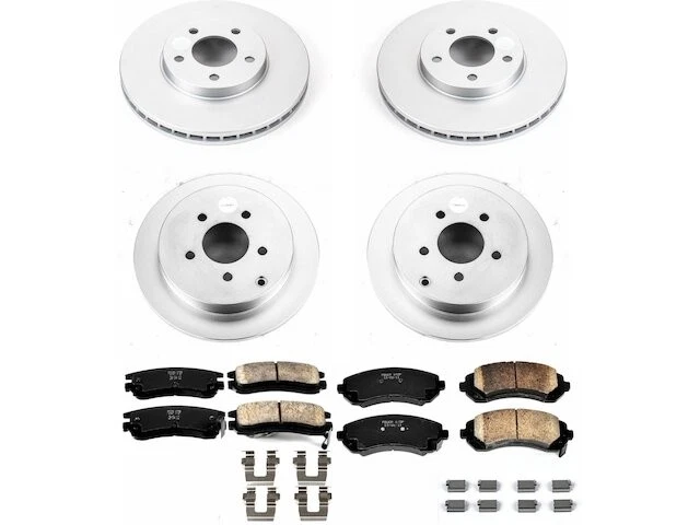 Kit de pastillas de freno y rotor delanteras y traseras para Pontiac Montana QG382RD 2002-2004 Foto 1 de 1