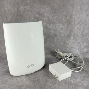 Orbi RBR50 Satellite Home Mesh WiFi Tri-band Router Netgear Tested w/Cables - Picture 1 of 9