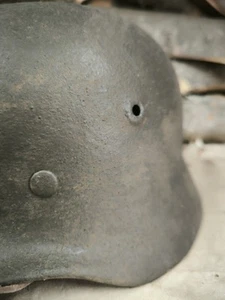Casco Alemán Original Bonito Casco M40 Talla 64 Original Segunda Guerra Mundial Envío Gratis  - Imagen 1 de 17