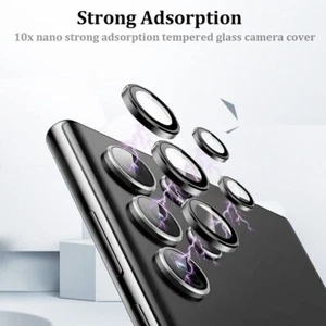 Ring Cover Tempered Glass Camera Lens Protector For Samsung S24 Ultra- UK - Zdjęcie 1 z 8