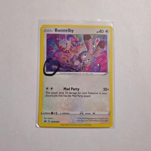 SWIRL B 🌀 Bunnelby SWSH082 Cosmos Holo Rare Sword & Shield Pokemon Card - NM - Imagen 1 de 2