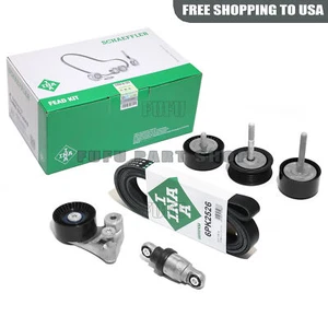 OEM INA Engine Belt Tensioner Drive Kit for Porsche Macan 2014-2018 3.0T 6PK2526 - Foto 1 di 8