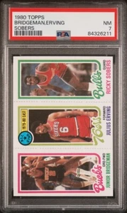 1980 Topps Basketball Bridgeman, Erving, Sobers PSA 7 - Picture 1 of 2