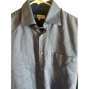 Bachrach Long sleeve shirt Blue/white size small 37/38 14-1/2 100% cotton - Picture 1 of 5