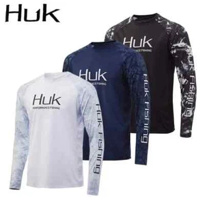 2025 Nuovo Gear Camicie Pesca Uomo Manica Lunga Girocollo Felpa Outdoor Uv - Foto 1 di 24