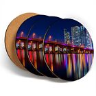 4 x Coasters  - Miami Vice Skyline America  #45722