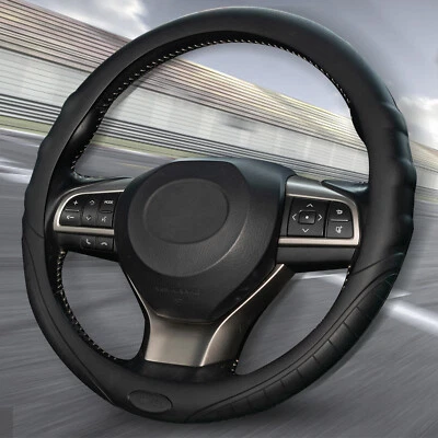 14"-15" Silicone Steering Wheel Cover Golve Universal Auto Car Non-slip Leather - Image 1 of 4