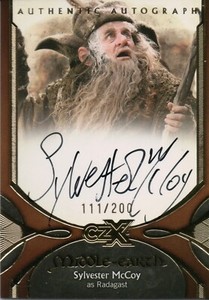 CZX Middle Earth, Sylvester McCoy (Radagast) Autograph Card SC-R #111/200