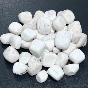 White Scolecite Zeolite Crystal Tumbled Stones (By The Piece Or Pound) Wholesale - Picture 1 of 3