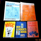 Vintage Lot of 5 Cub Scouts of America Scout Books & Webelos  Magic  Songbook +