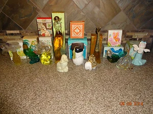 Vintage Lot "J" @ 11 Avon Cologne - Animals - Full/Unused and Used in Boxes - Picture 1 of 1