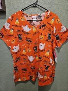 NWT! Halloween Fab Boolous Fun Hospital Doctor Scrubs Top Size XL - Picture 1 of 6
