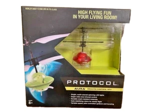 Protocol Aura X Red Remote Control Flying UFO with LED Lights New in Box - Picture 1 of 3