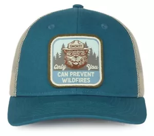 Smokey Bear Blue-Putty Cotton Twill Woven Label Mesh-Back Cap - Bild 1 von 3