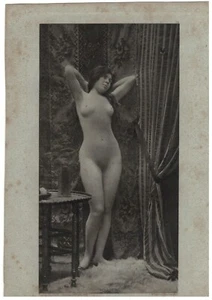 Heliogravüre Bild 19 - Akt Erotik - Mappe - Ohne Mode - Klemm & Beckmann - 1902 - Bild 1 von 3