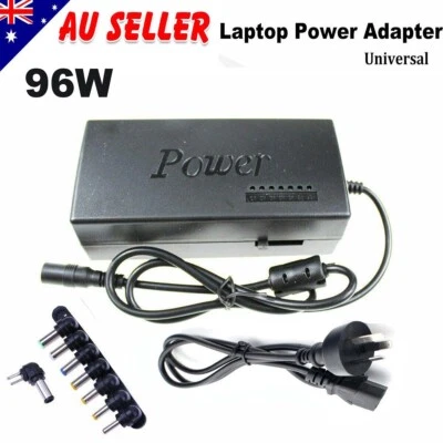 Universal Laptop Power Adapter Charger 96W AC/DC for HP Dell Toshiba Notebook AU - image 1 of 4