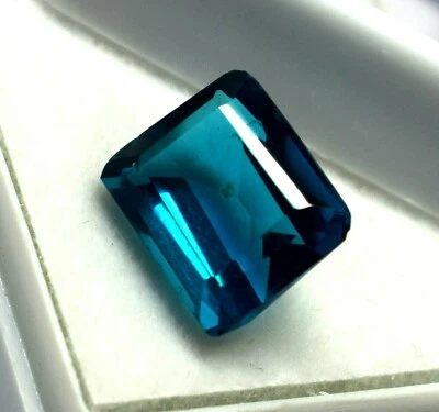Natürlich Blau Turmalin Smaragd Anhänger Edelstein Ring Turmalin 6.05 Cts - Bild 1 von 4