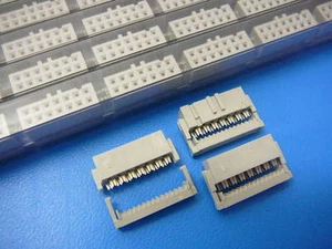 FCI 71600-214L QUICKIE III IDC Connector Female 14-Pos w/Strain Relief NEW Qty.5 - Picture 1 of 1