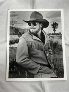 HANK WILLIAMS, JR. 8x10 Vintage B&W Photo - Picture 1 of 2