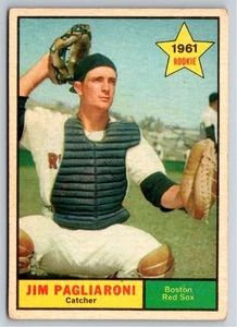 1961 Topps #519 Jim Pagliaroni Rookie RS, RC Boston Red Sox - Picture 1 of 2