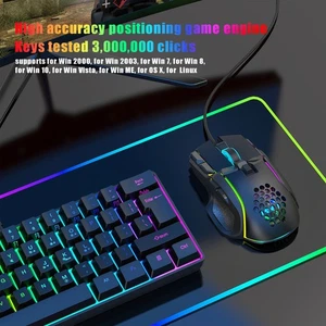 Mechanical Mouse Wired 13 Rgb Effects 6 Dpi Levels Maximum 12800Dpi Ergonomic G - Picture 1 of 24