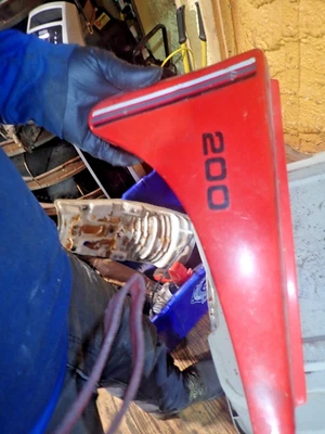 Yamaha XT 200 1982 cubierta/panel lateral izquierdo Foto 1 de 4